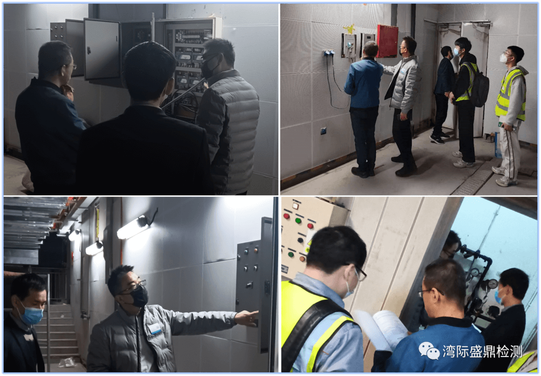 技術人員在現場檢測