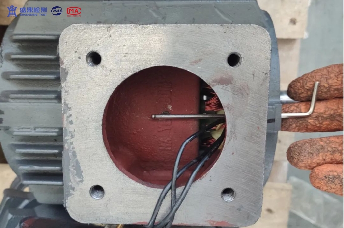 旋轉電機未構成螺紋接合面示意圖